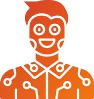 Humanoid Icon Style vector