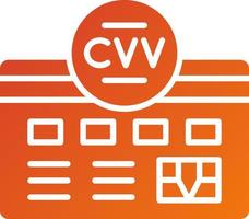 Cvv Icon Style vector