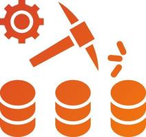 Data Mining Icon Style vector
