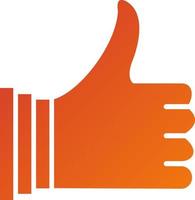 Thumbs Up Icon Style vector