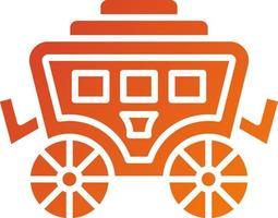 Desert Carriage Icon Style vector