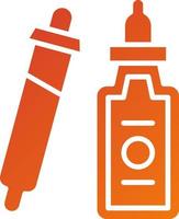 Dropper Bottle Icon Style vector