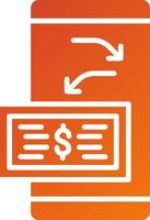 Money Transfer App Icon Style vector