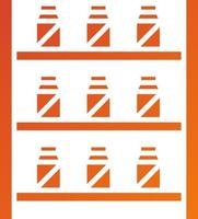 Well Stocked Shelves Icon Style vector