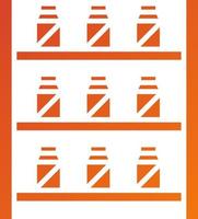 Well Stocked Shelves Icon Style vector