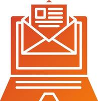E Newsletter Icon Style vector