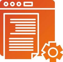 Content Management System Icon Style vector