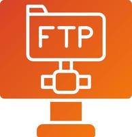 Ftp Protocol Icon Style vector