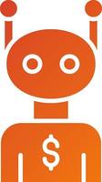 Robot Advisor Icon Style vector