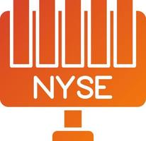 bolsa de Nueva York icono estilo vector