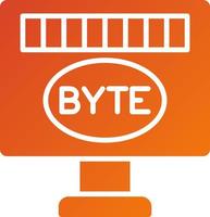 estilo de icono de byte vector