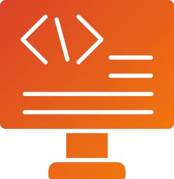 estilo de icono de código vector