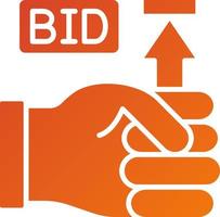 Maximum Bid Icon Style vector