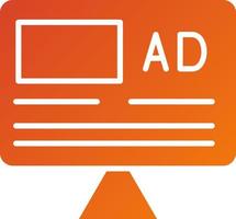 Advertisement Icon Style vector