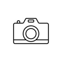 camera icon. outline icon vector