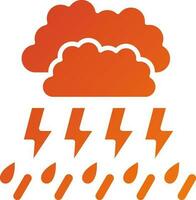 tormenta icono estilo vector