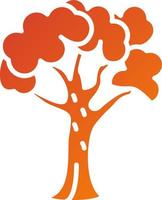 eciduous Tree Icon Style vector