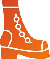 utumn Boots Icon Style vector