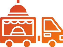 ood Truck Catering Icon Style vector