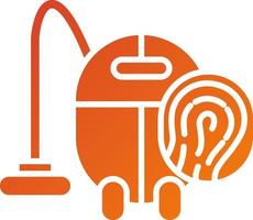 Biometric Vacuum Icon Style vector