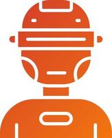 Cyborg Icon Style vector