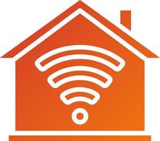 Home Wifi Icon Style vector