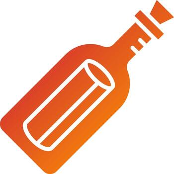 Message In Bottle Icon Style vector