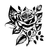 un hermosa colección de intrincado flor ilustraciones creado en negro y blanco línea Arte estilo. Perfecto para varios diseño proyectos vector