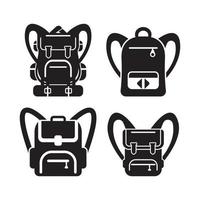 Simple backpack icon,illustration design template. vector