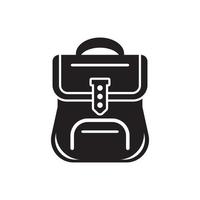 Simple backpack icon,illustration design template. vector