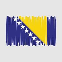 vector de pincel de bandera de bosnia