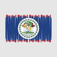 Belize Flag Brush Vector