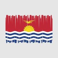 Kiribati Flag Brush Vector