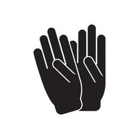 guantes símbolo icono, ilustración diseño modelo. vector