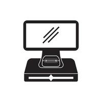 Cash register symbol icon, illustration design template. vector