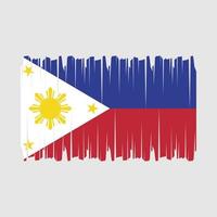 Filipinas bandera cepillo vector