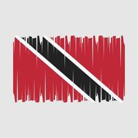 Trinidad Flag Brush Vector