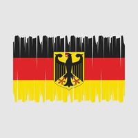 vector de pincel de bandera de alemania