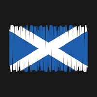 vector de pincel de bandera de escocia