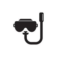 buceo gafas de protección icono símbolo, ilustración diseño modelo. vector