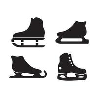 Ice skates icon symbol,illustration design template. vector