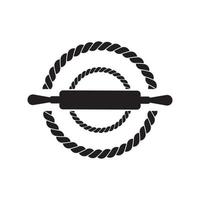Bakery shop logo icon symbol ,illustration design template. vector