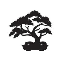 bonsai símbolo icono, ilustración diseño modelo. vector