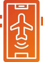 Airplane mode active Icon Style vector