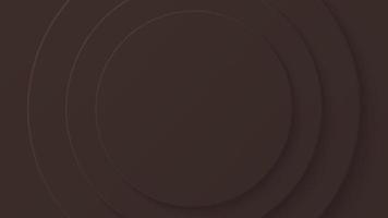 Abstract Paper Circle Dark Chocolate Brown Color Trends Background Design. Vector illustration. Eps10