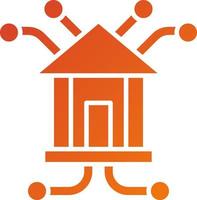 Branch Network Icon Style vector