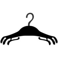 Clothes hanger. Hanger icon vector isolated on white background