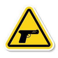 icono de pistola aislado sobre fondo blanco vector