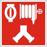 Automatic Sprinkler and Standpipe Connection Sign vector