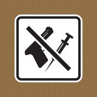 Property Gun Rules Sign Drug Free Gun Free Zone vector